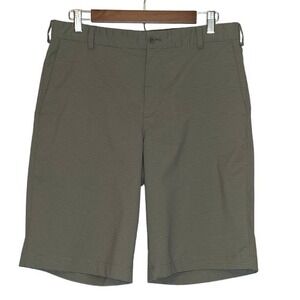 Nike Golf Mens Striped Tour Performance‎ Dri Fit Shorts Size 32 Green Activewear